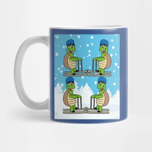 Animal Skier Turtle Mountains Mug